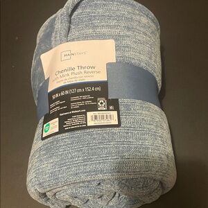 Mainstays Soft Blue Chenille Throw